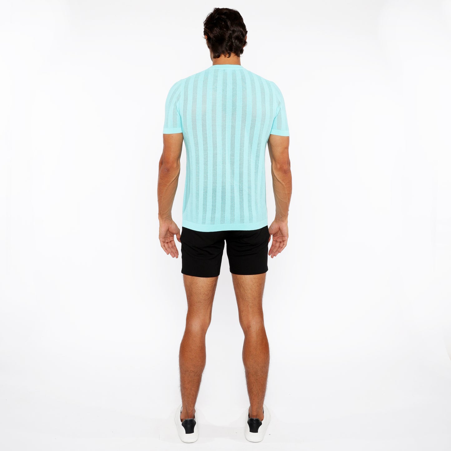 St33le Ocean Textured Knitted Crew Tee