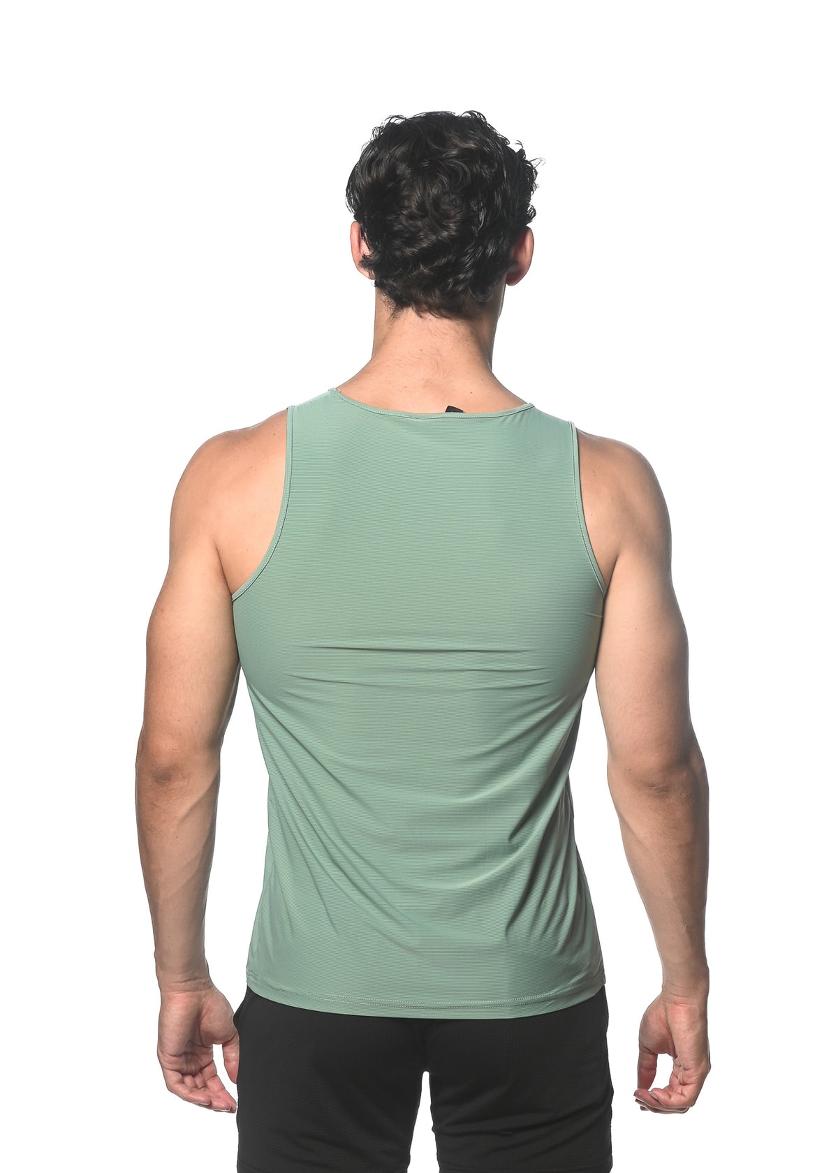 St33le Sage Textured Mesh Performance Tank