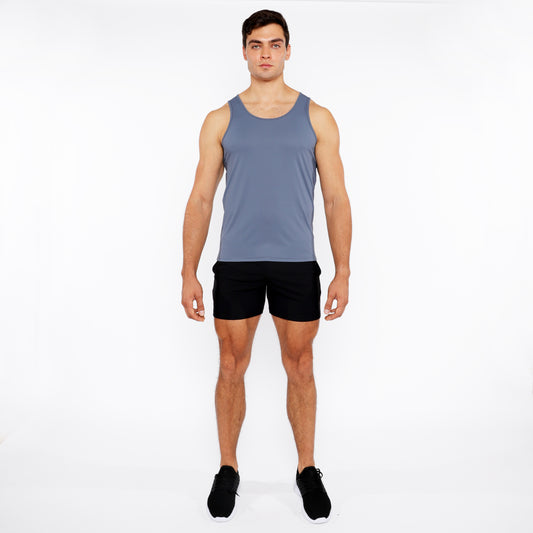 St33le Slate Textured Mesh Performance Tank Top