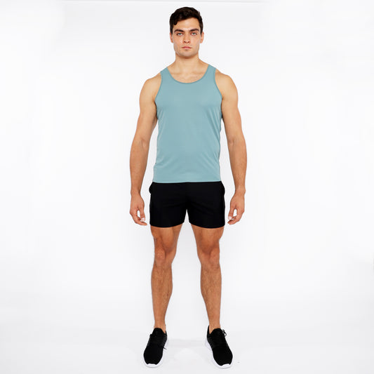 St33le Seaweed Textured Mesh Performance Tank Top