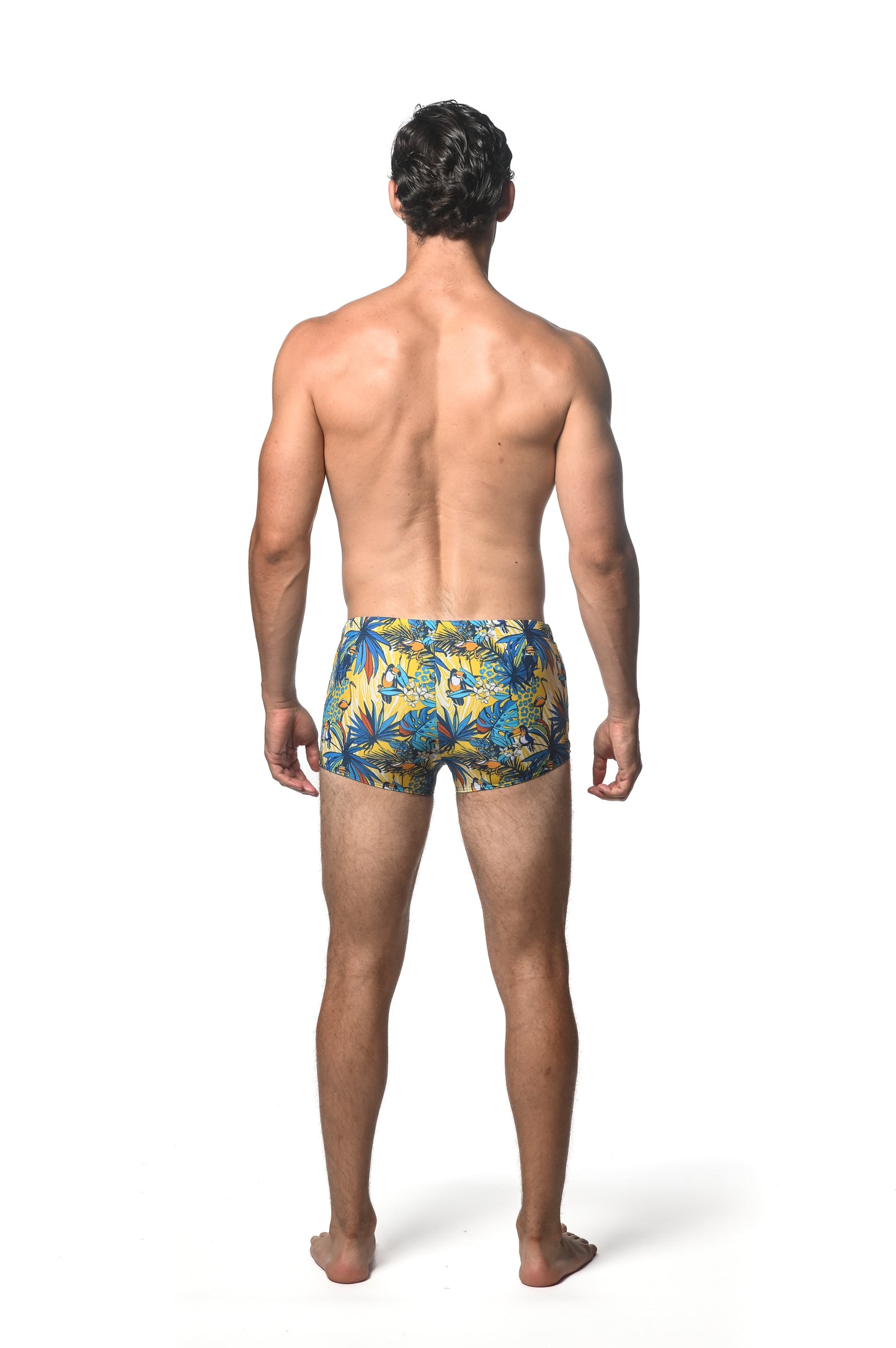 St33le Royal Gold Printed Swim Trunks