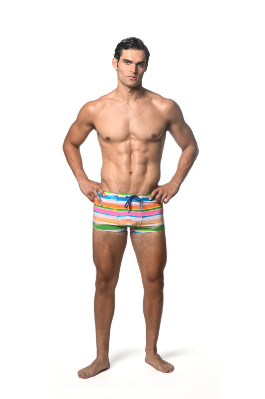 St33le Green Candy Printed Swim Trunks