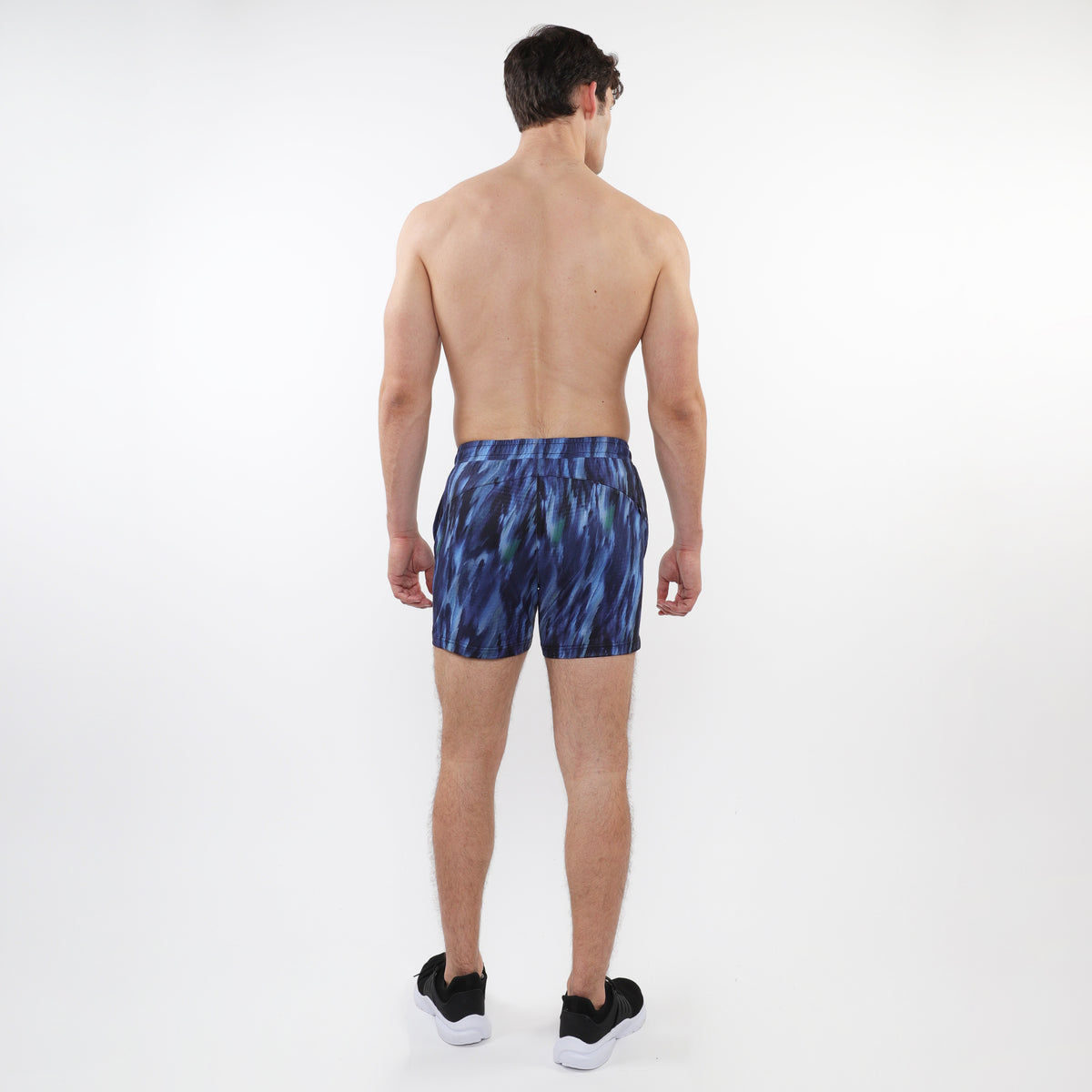 ST33le Navy/Cobalt Abstract Printed Mesh Performance Short