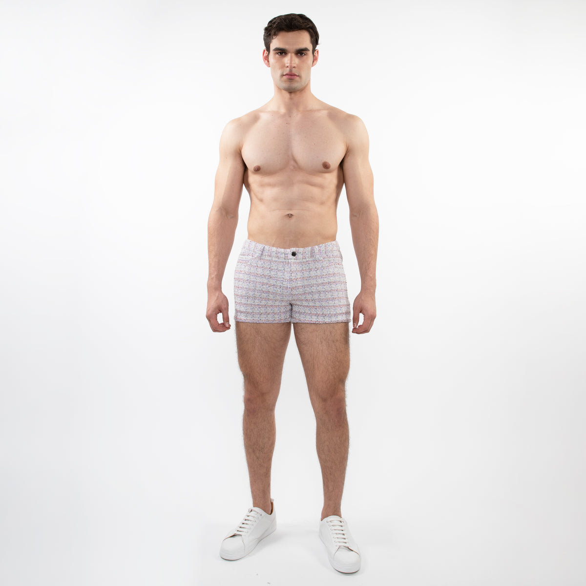 St33le Limited Edition Lilac/Pink Tweed 3" Jacquard Short