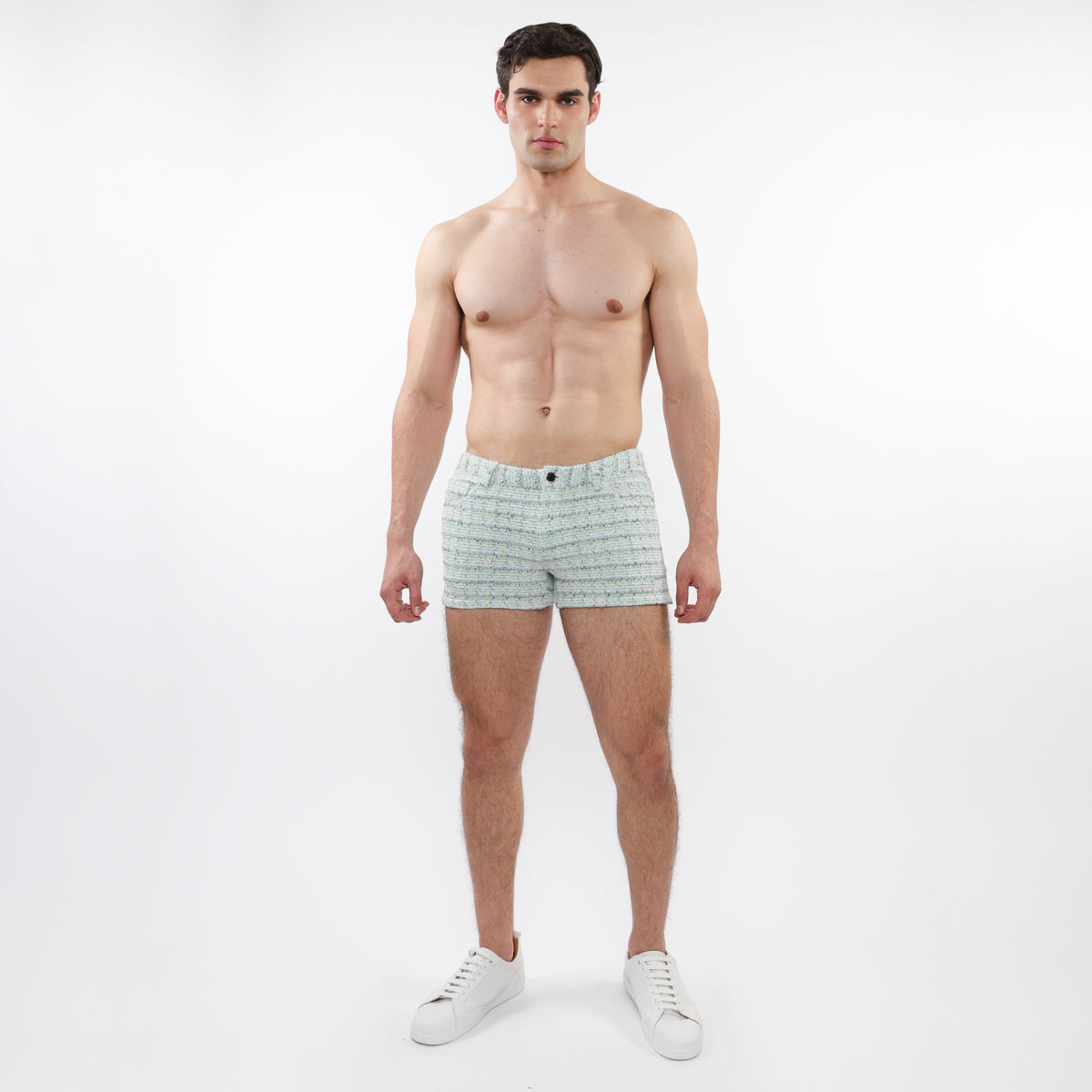 St33le Limited Edition Sky/Mint Tweed 3" Jacquard Short