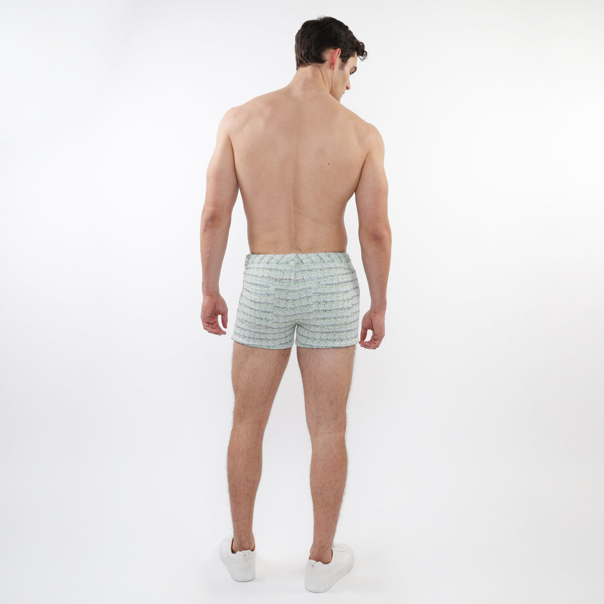St33le Limited Edition Sky/Mint Tweed 3" Jacquard Short