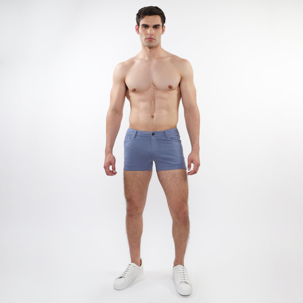 St33le Atlantic Blue 3" Solid Knit Short