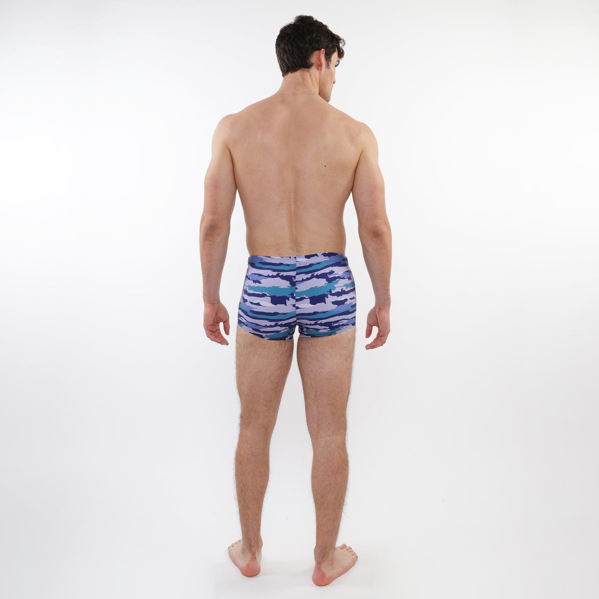 St33le Cobalt/Sky Camo Swim Trunks