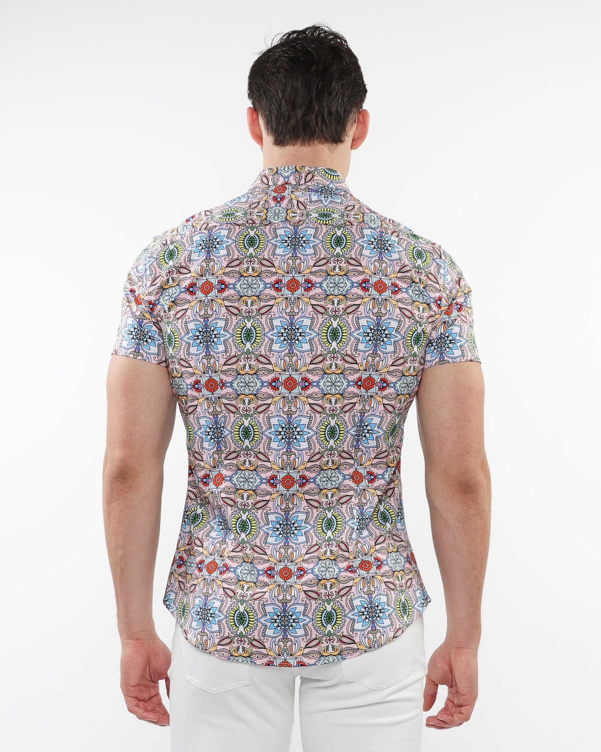 ST33le Pink/Multi Fauna Printed Cotton Knit SS Shirt