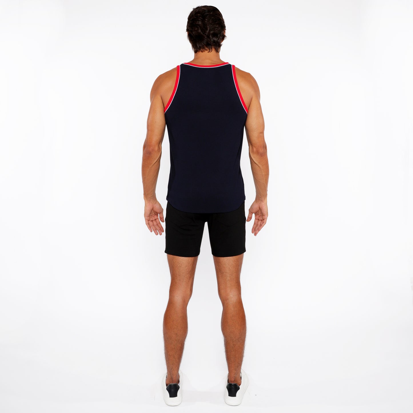 St33le Navy Rib Tank W/Pipping