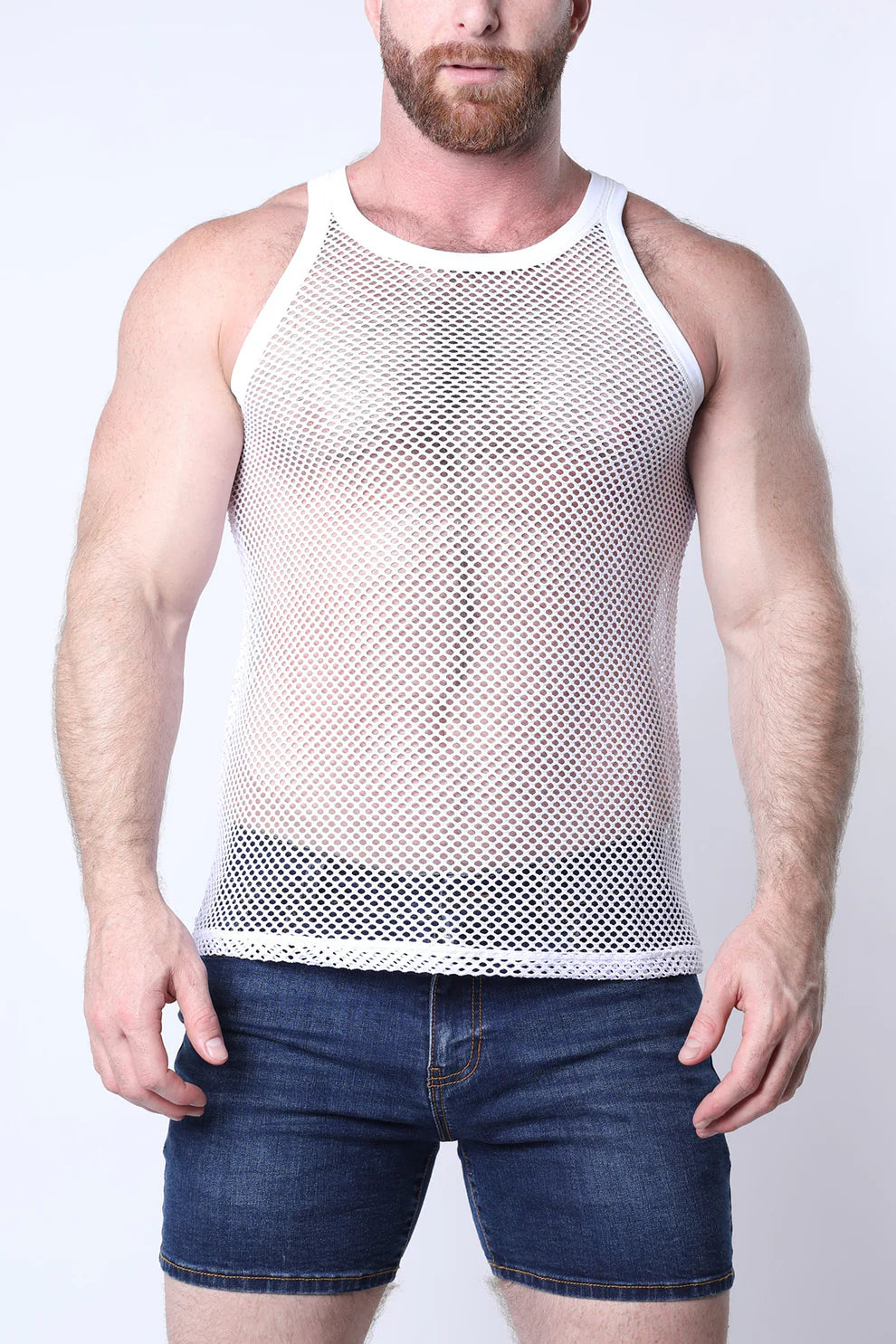 Timoteo Santorini Mesh Tank Top