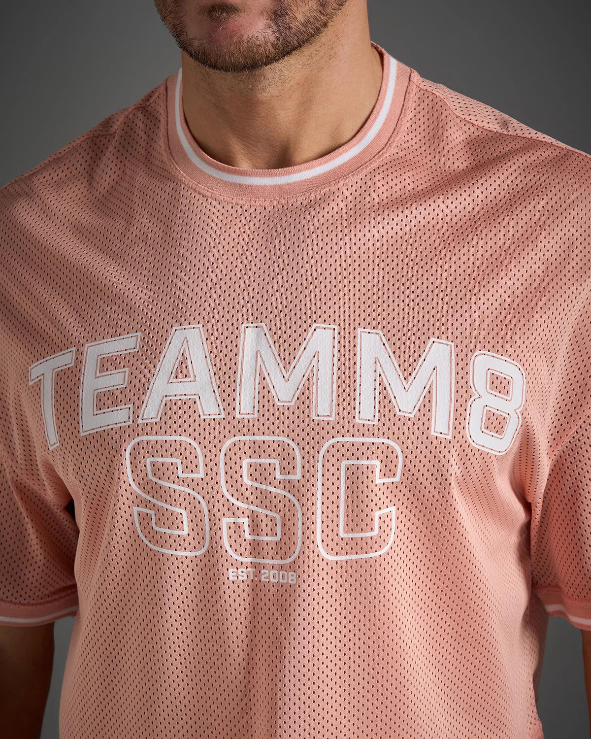 TEAMM8 Fraternity Drop Sleeve Crop Tee