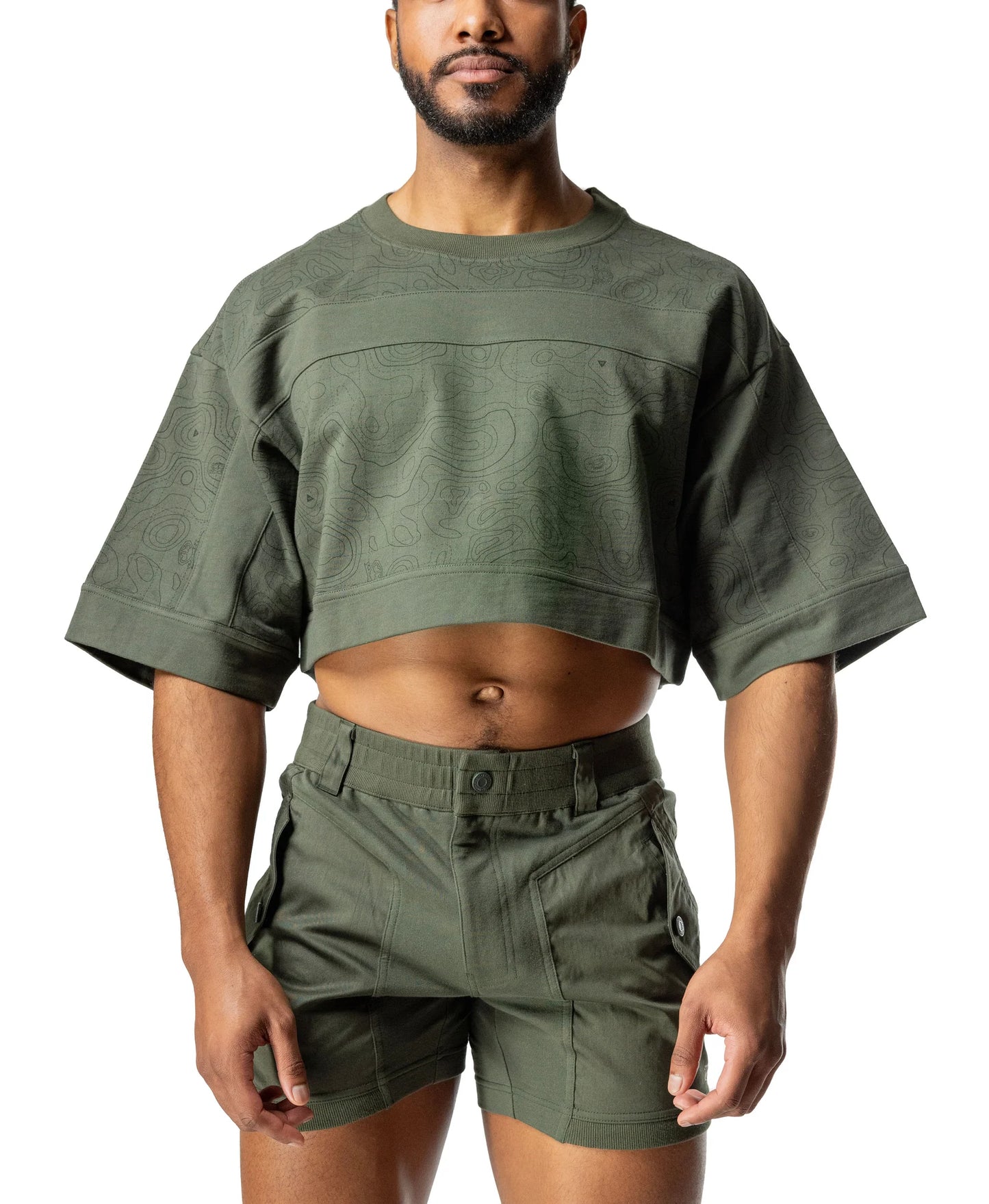 Nasty Pig Topographic Crop Top