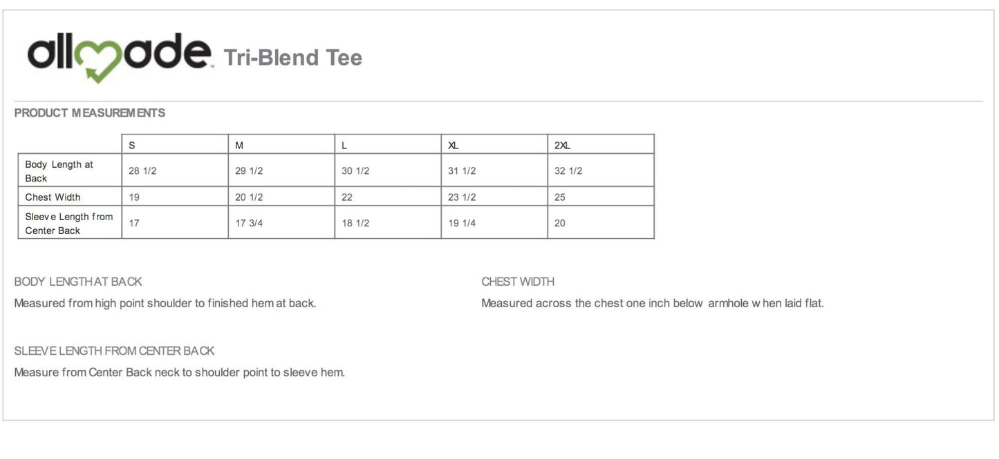 AJAXX63 Athletic Tri-Blend Tee's