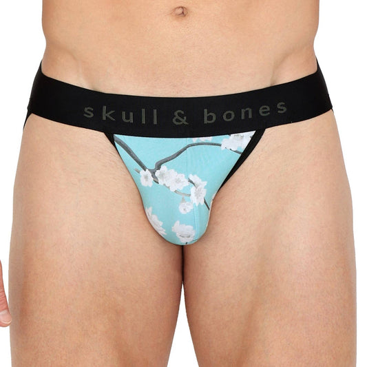 Skull & Bones Cherry Blossom Sky Jockstrap