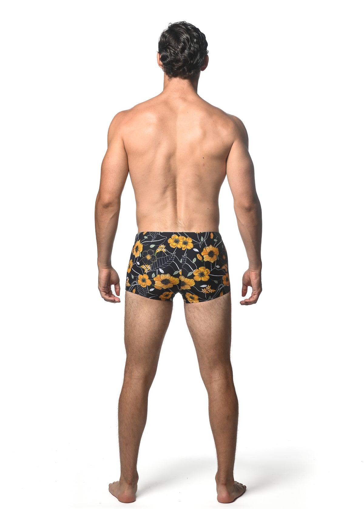 St33le Midnight Gold Printed Swim Trunks