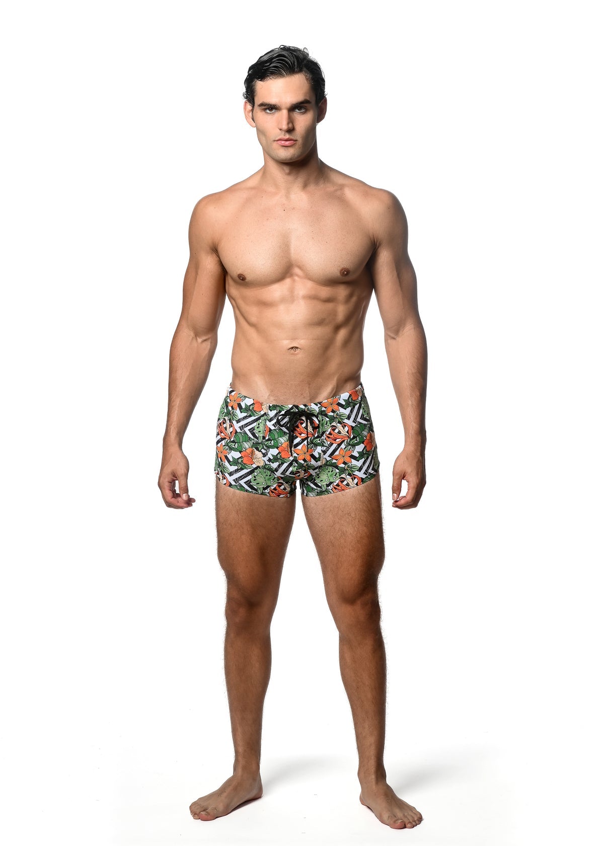 St33le Spruce Sienna Printed Swim Trunks