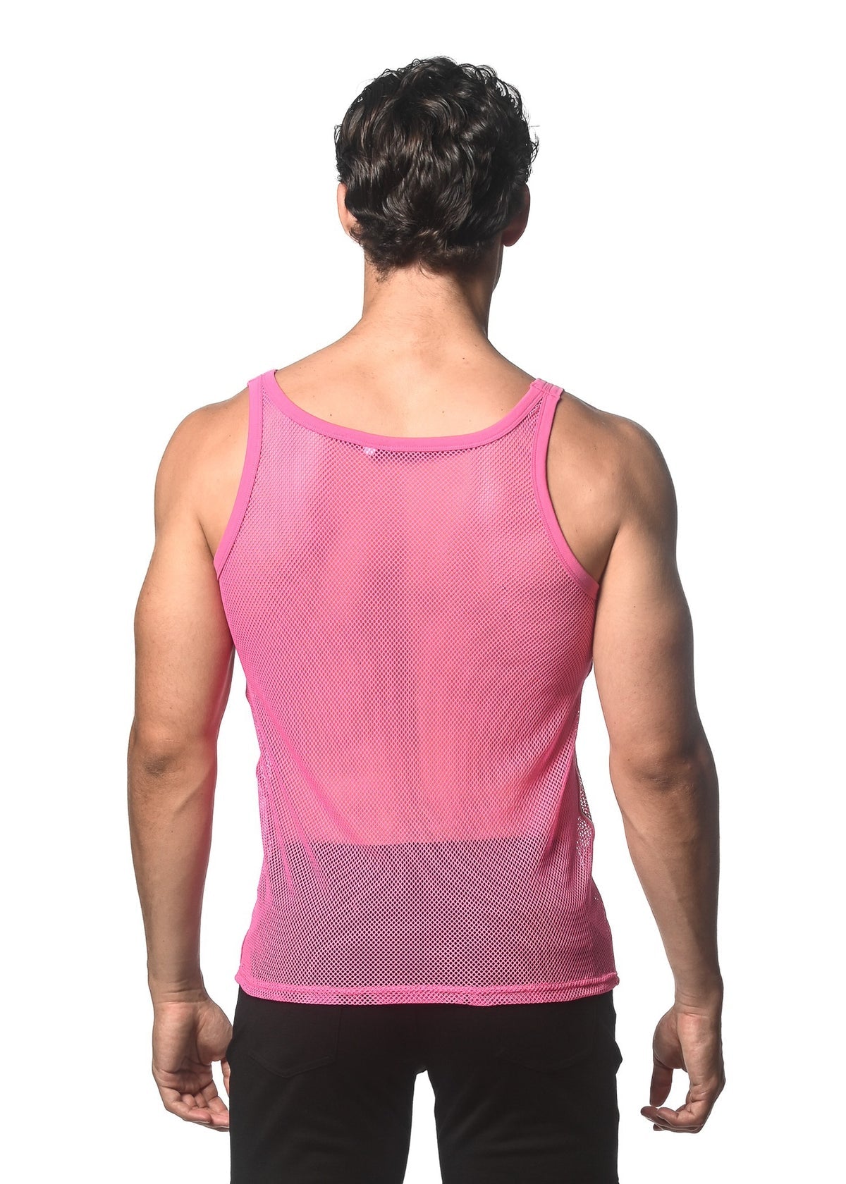 St33le Stretch Mesh Side Tape Tanks