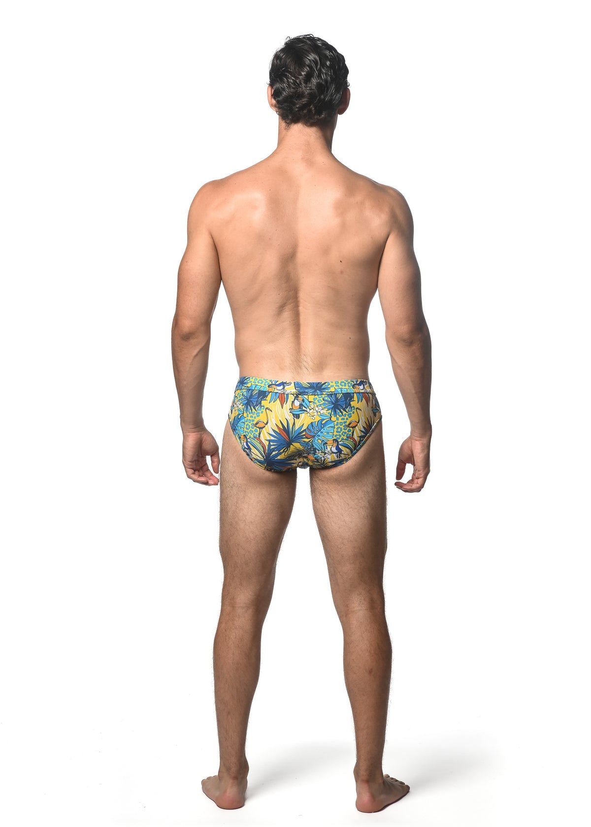 St33le Royal Gold Printed Swim Brief