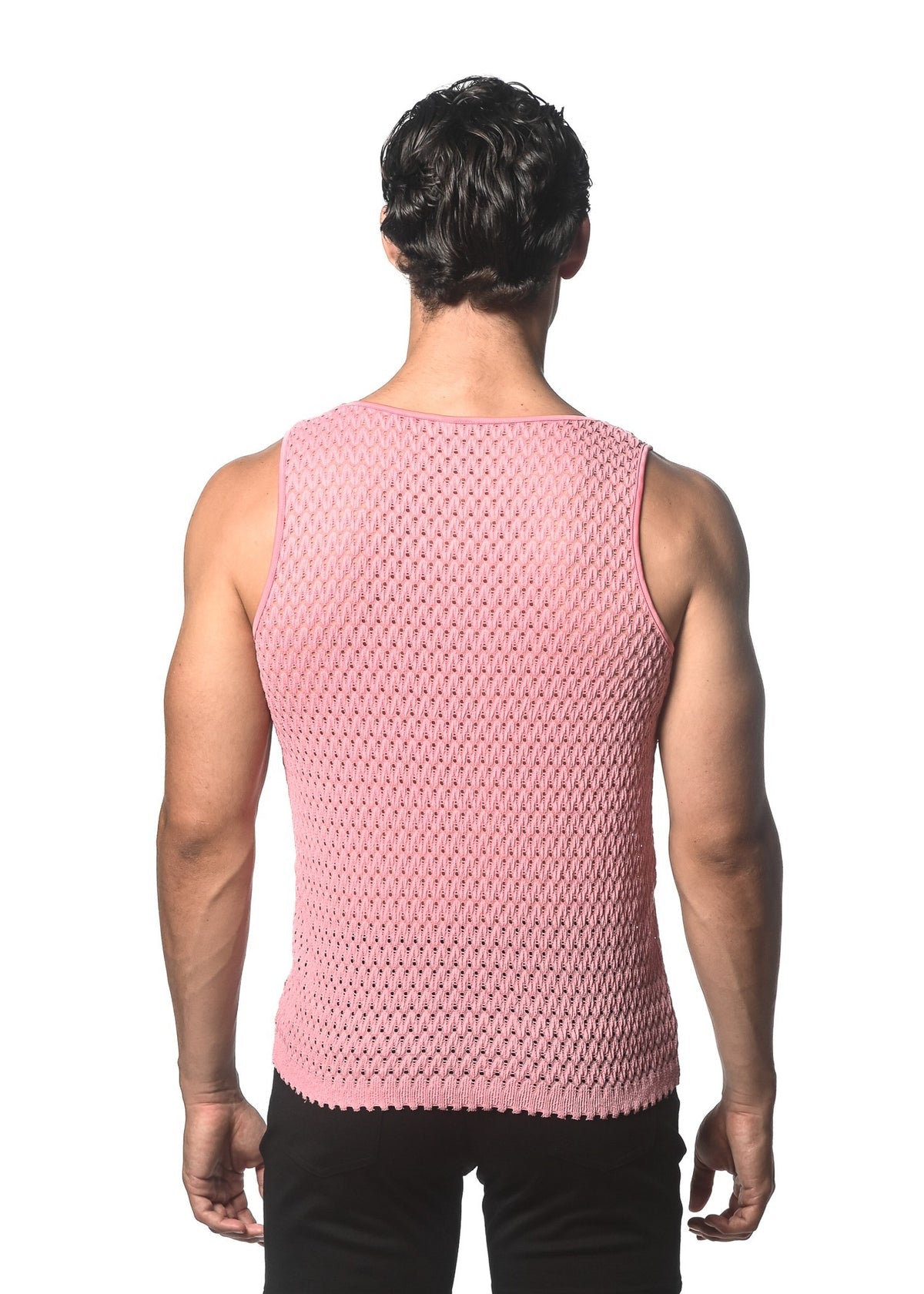St33le Wave Mesh Stretch Knit Tanks
