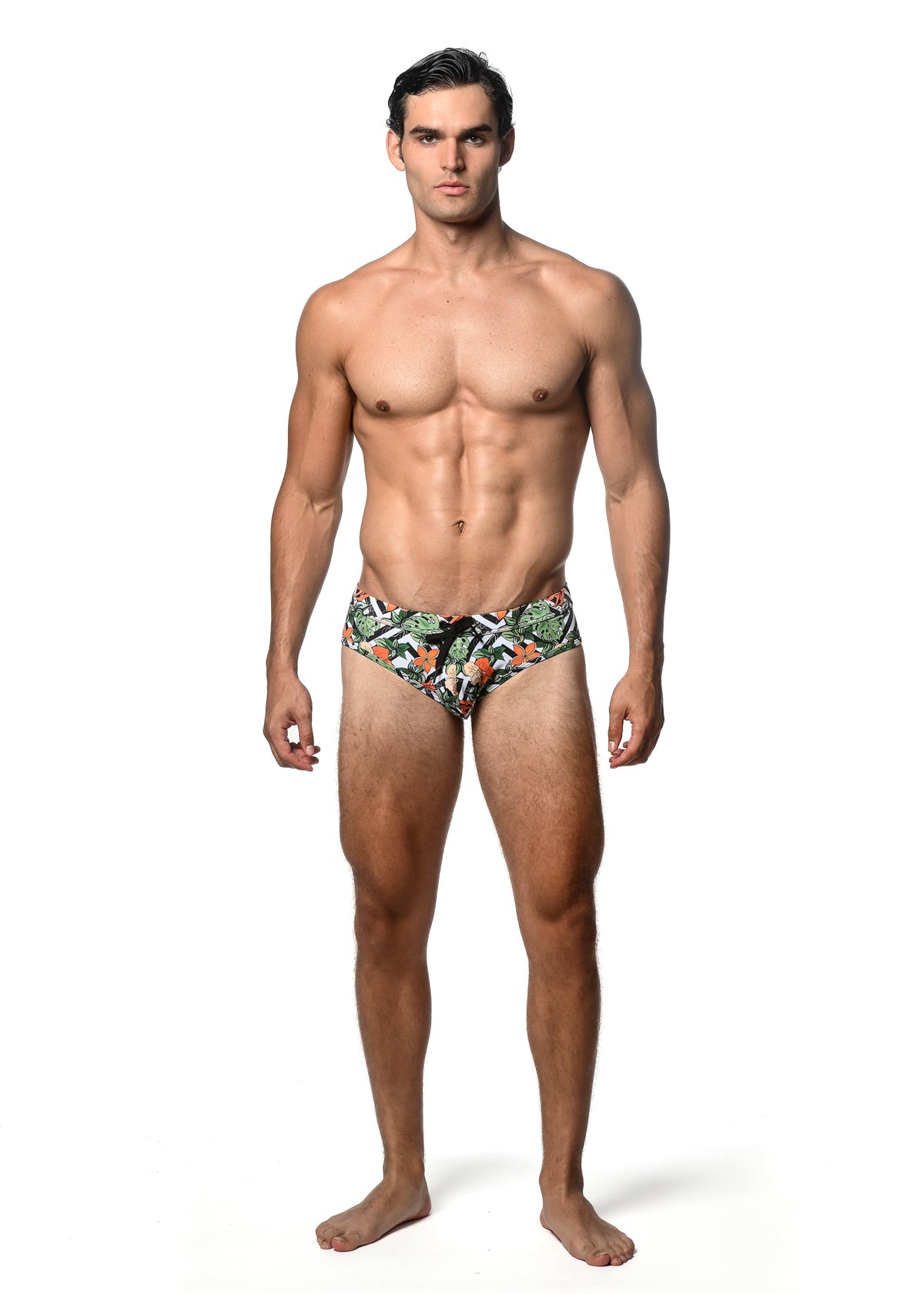 St33le Spruce Sienna Printed Swim Brief