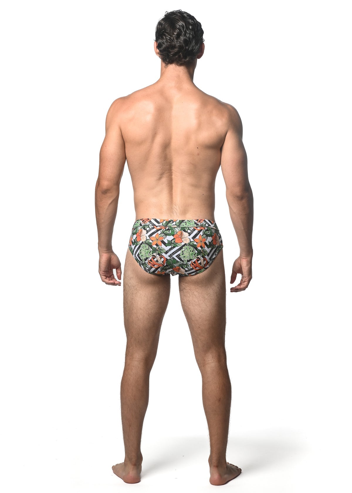 St33le Spruce Sienna Printed Swim Brief