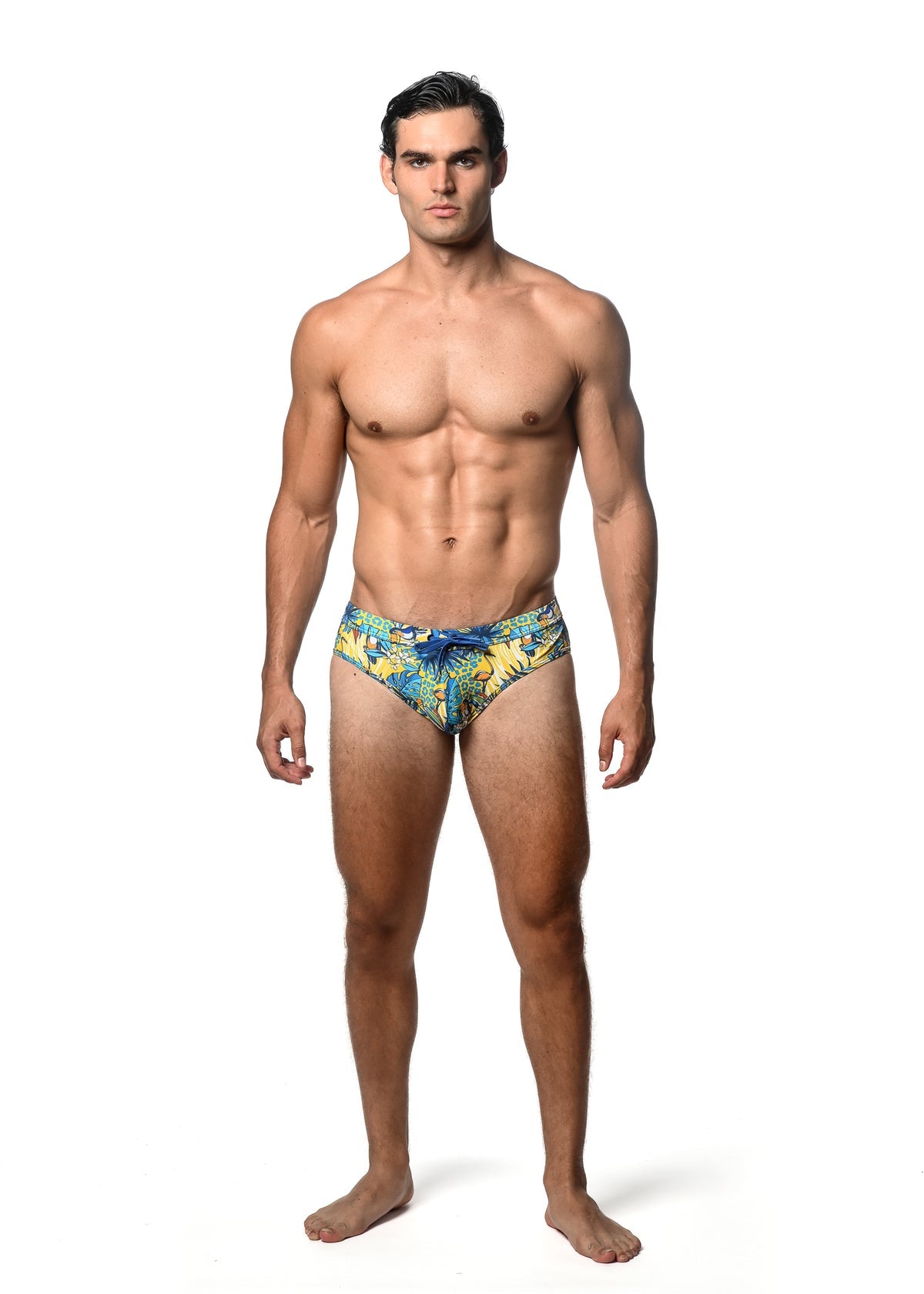 St33le Royal Gold Printed Swim Brief
