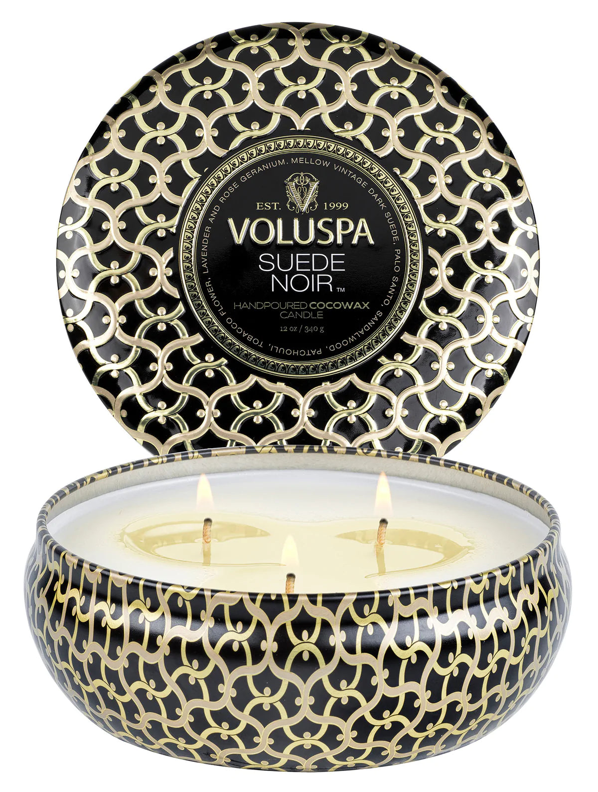 Voluspa Suede Noir Candles