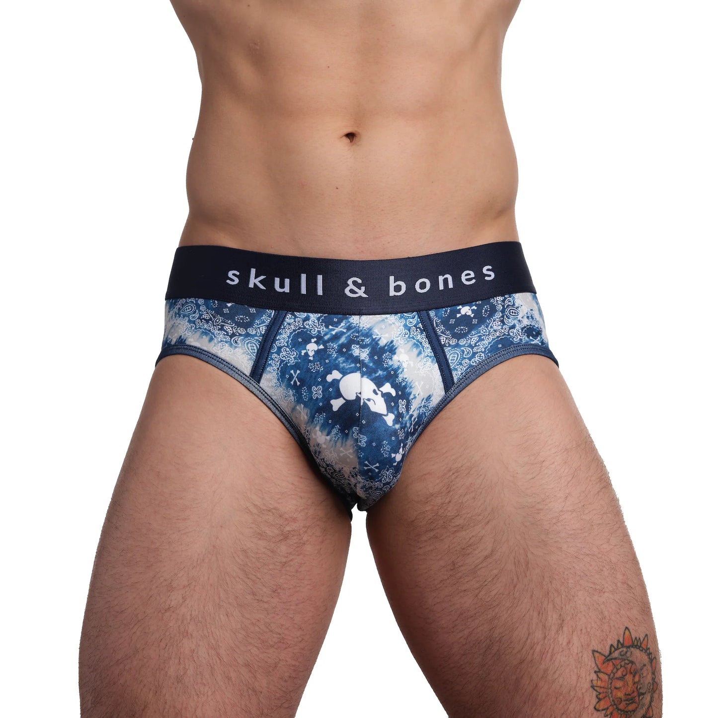 Skull & Bones Indigo Bandana Brief