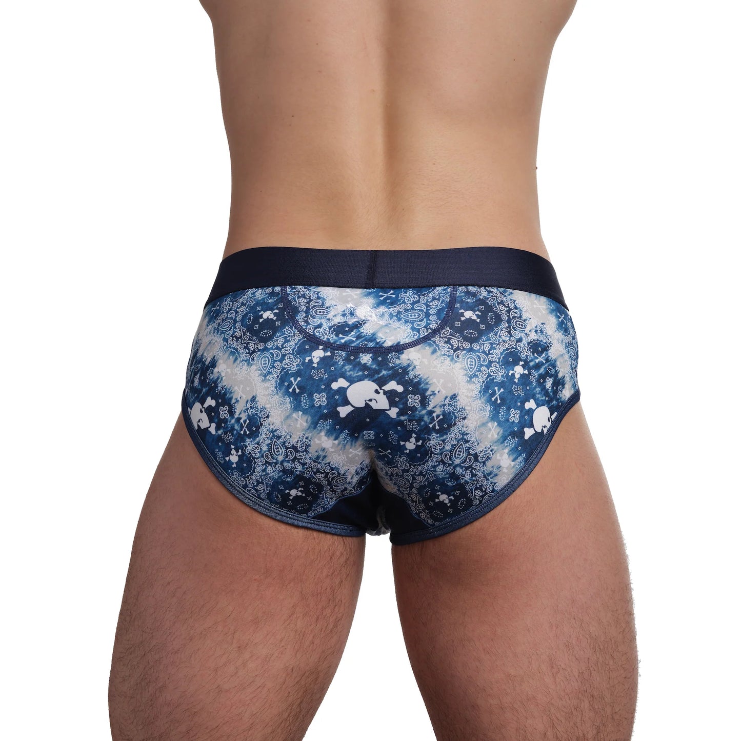 Skull & Bones Indigo Bandana Brief