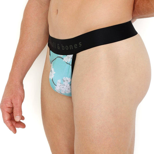 Skull & Bones Cherry Blossom Sky Thong