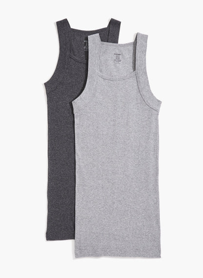 2(X)IST Square Cut Tank Tops 2PCK