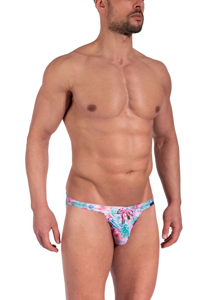 Manstore Pink Flower Swim Bikini Brief