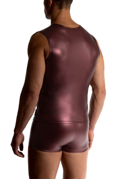 MANSTORE Bordeaux Zipped Vest