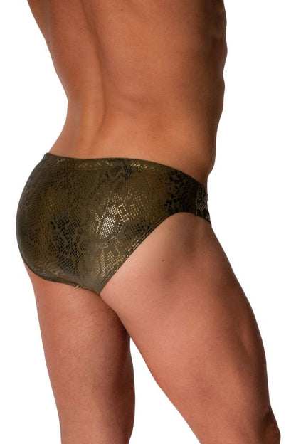Manstore Olive/Gold Beach Micro Brief