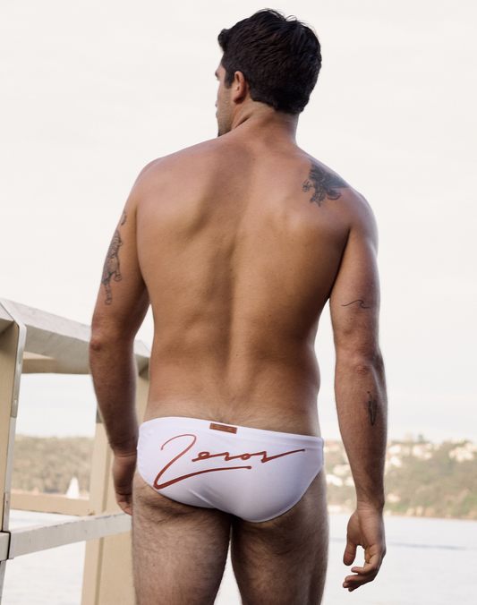 2eros V20 Signature White Swim Brief