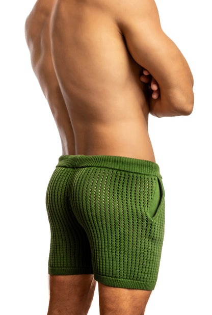 Jack Adams Roddy Crochet Knit Shorts