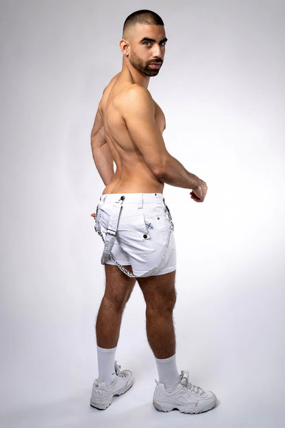 Tiger Horse Jungle Collection Suspender Short w/ Leopard Print Lining