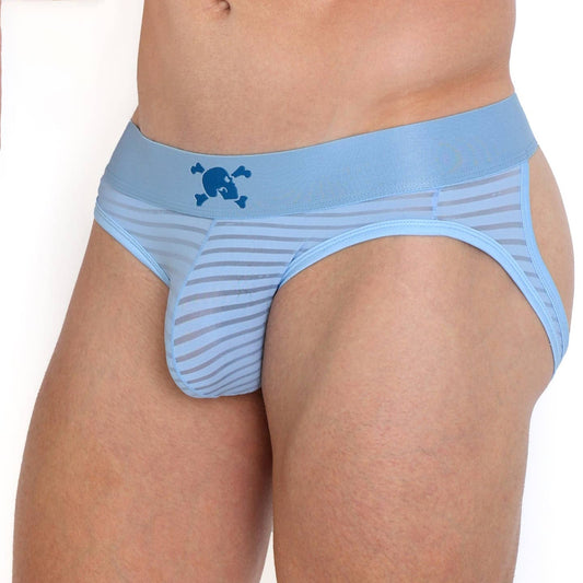 Skull & Bones Stripe Sheer Y-Jock