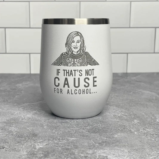Calm Down Caren Moira Wine Tumbler