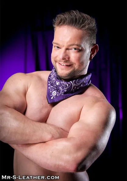 Mr. S Leather Zipper Pocket Neck Hanky