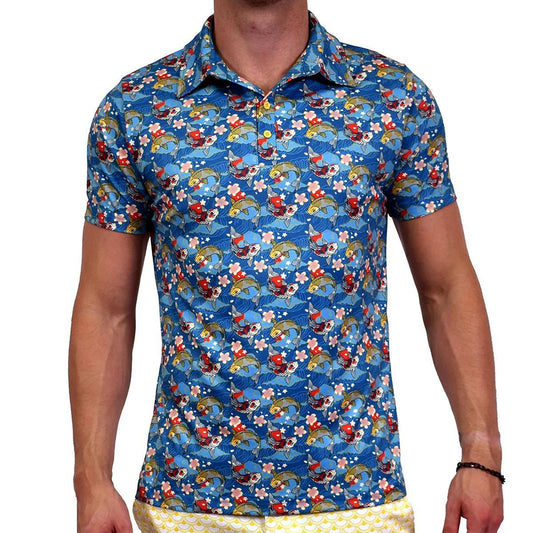 Assassin Koi Short Sleeve Polo Shirt