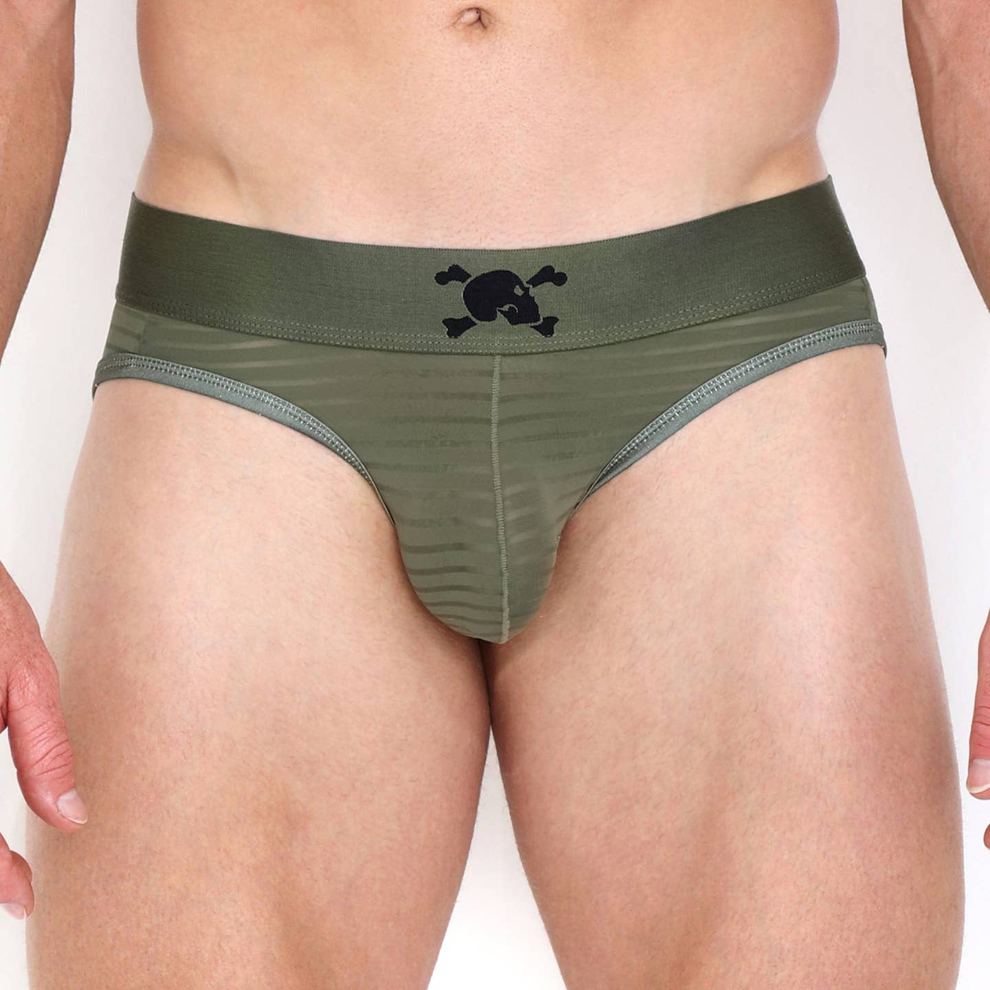 Skull & Bones Stripe Sheer Y-Jock