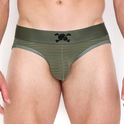 Skull & Bones Stripe Sheer Y-Jock