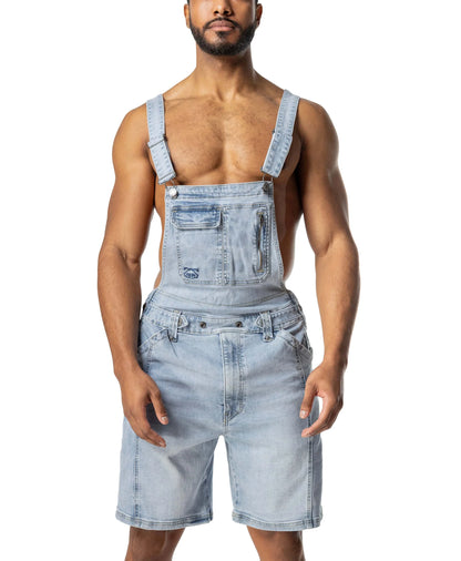 Nasty Pig Overall Short Pale Blue