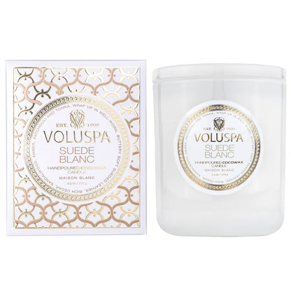 Voluspa Suede Blanc Candles