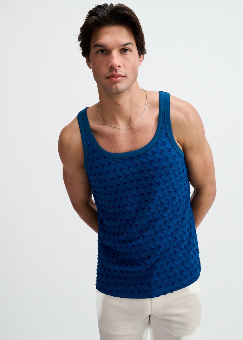 St33le Stretch Knit Ripped Tanks
