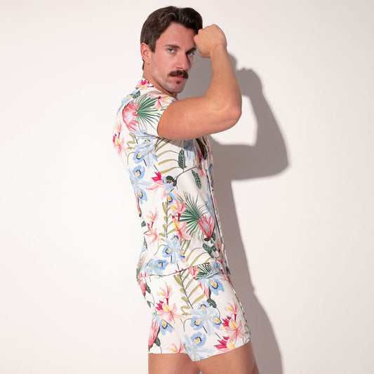 Code22 Silken Floral Slim Fit Shirt