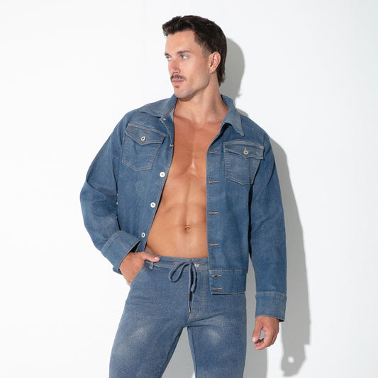 Code22 Metallic Denim Jacket