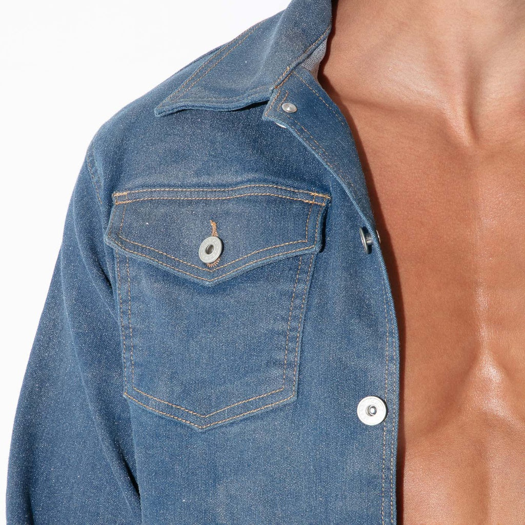 Code22 Metallic Denim Jacket